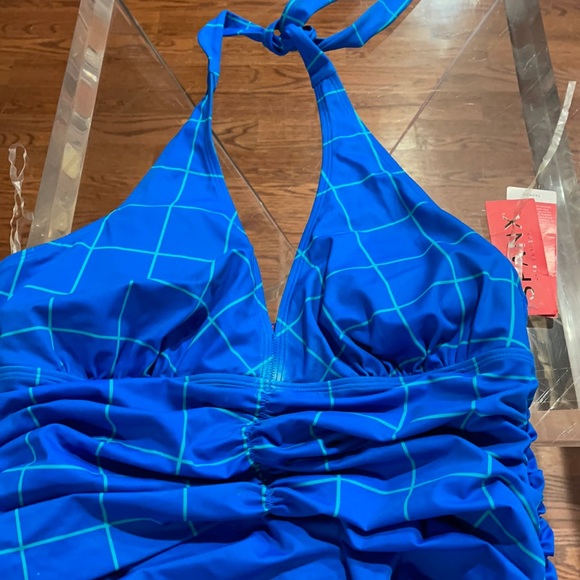 Blue Spanx Tankini Top size 16 NWT - Picture 2 of 3